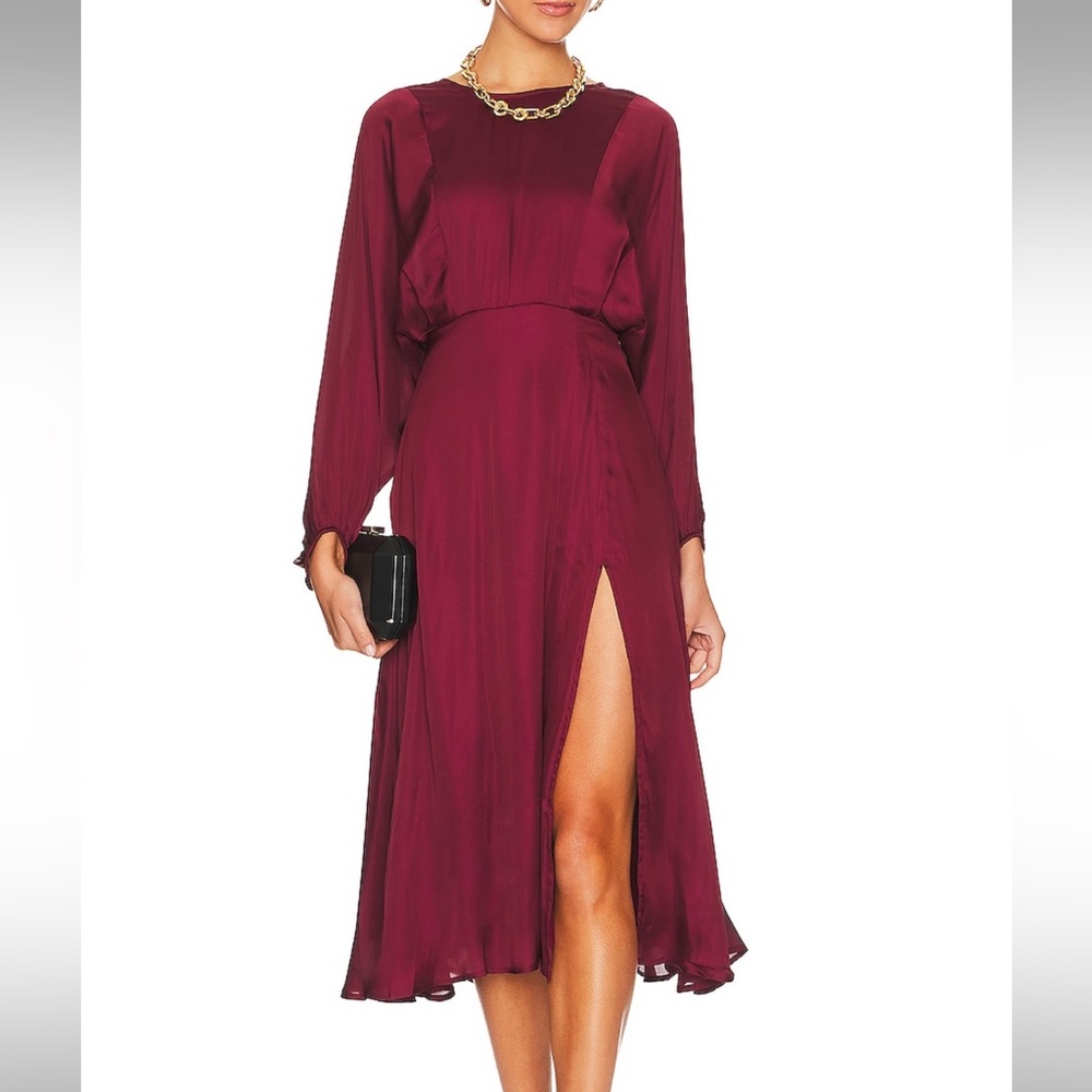 ASTR the Label Marin Dress in Wine Small